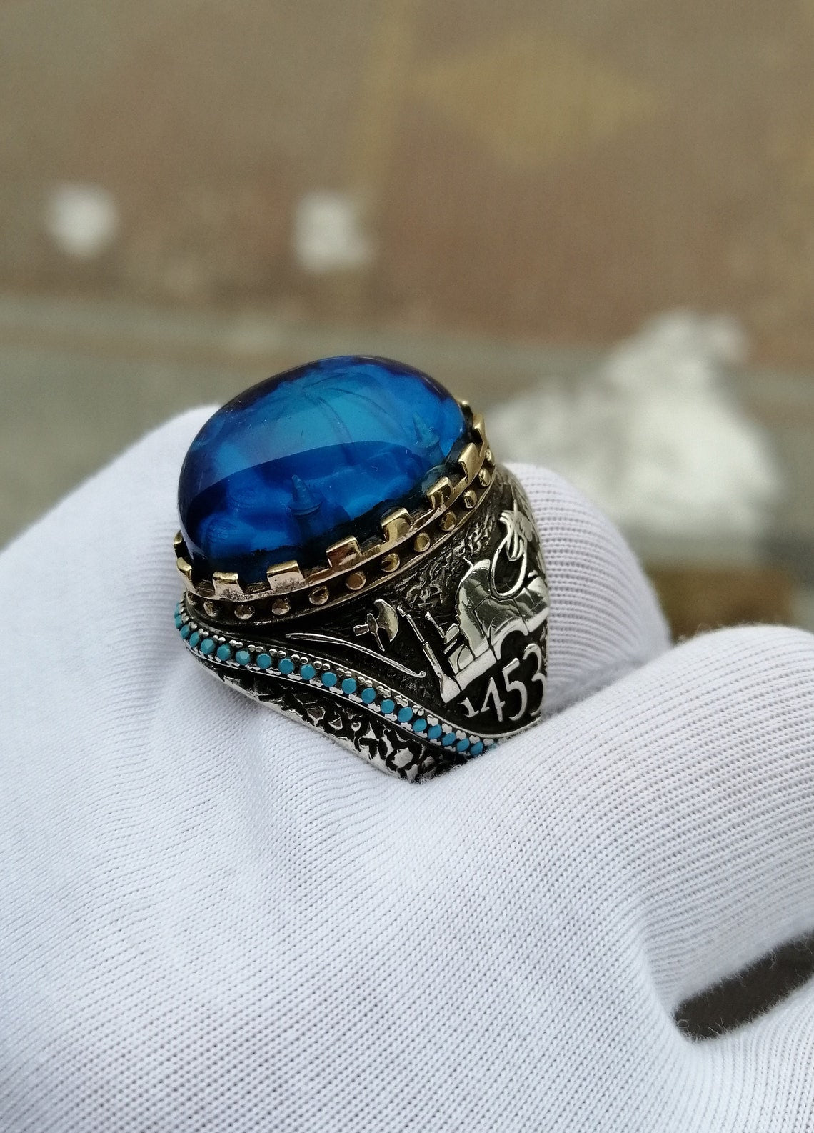 Ayasofya-i Kebir Cami-i Şerifi 925 Ayar Gümüş Yüzük (31)